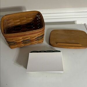 Longaberger Shades of Autumn Large Recipe Basket